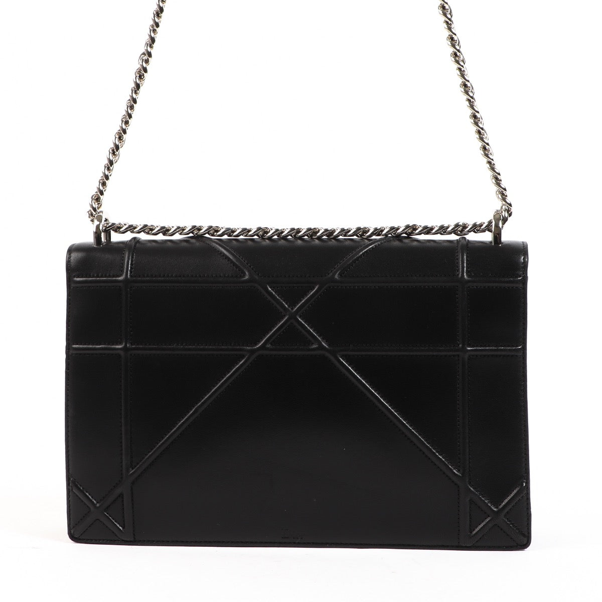 Buy an authentic second hand Christian Dior Black Large Diorama Shoulder Bag in very good condition at Labellov.com