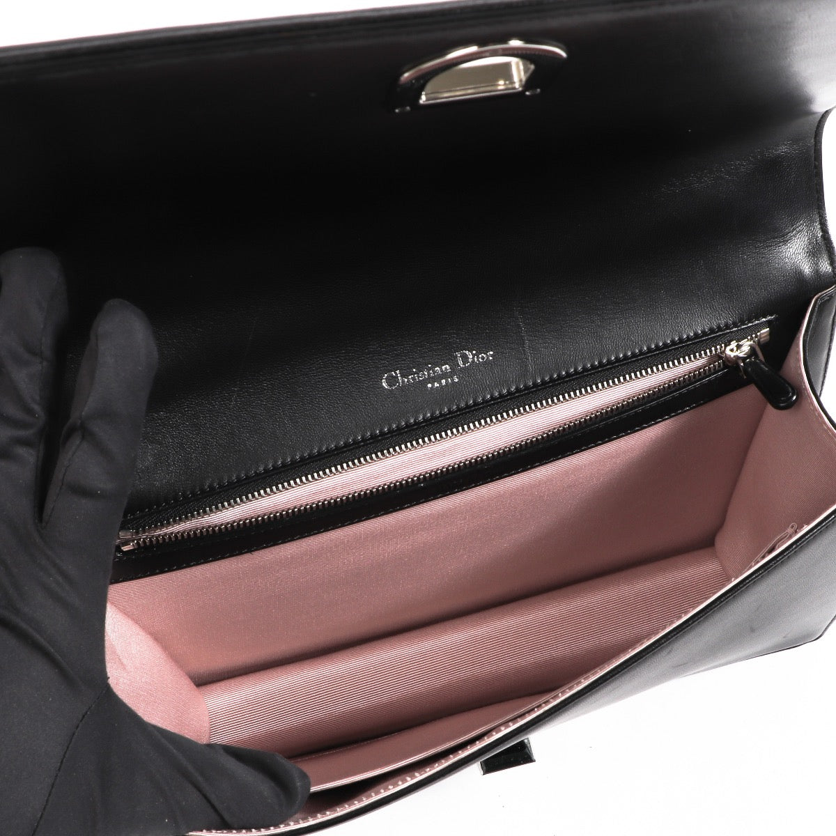 Buy an authentic second hand Christian Dior Black Large Diorama Shoulder Bag in very good condition at Labellov.com