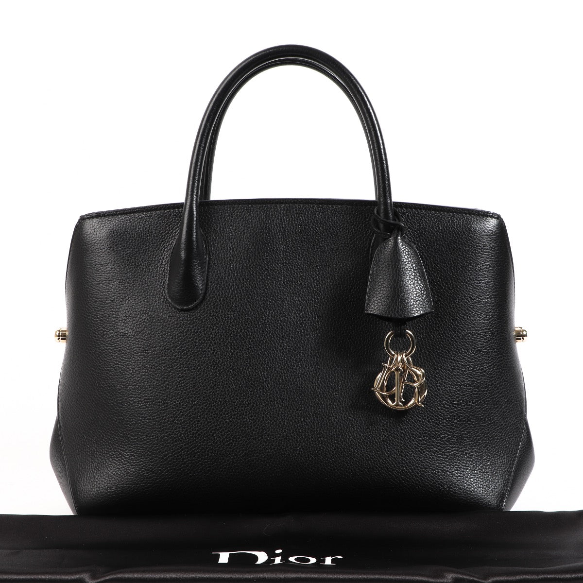Buy an authentic second hand Christian Dior Black Open Bar Top Handle in very good condition at Labellov
