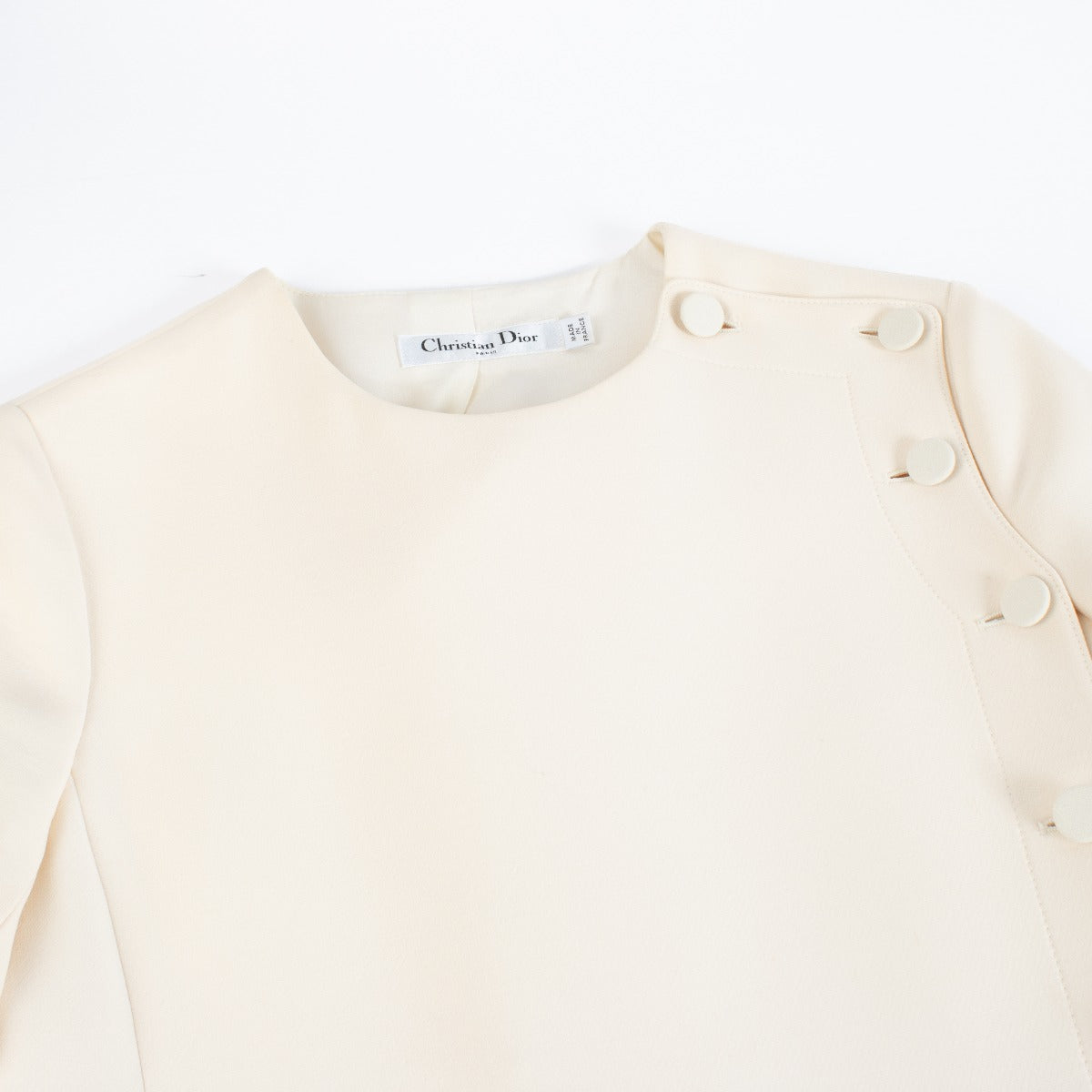 Robe Chemisier Crème Christian Dior - Taille FR38