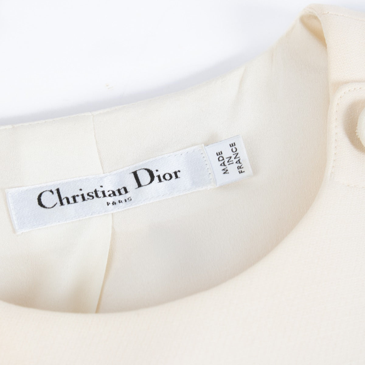 Robe Chemisier Crème Christian Dior - Taille FR38