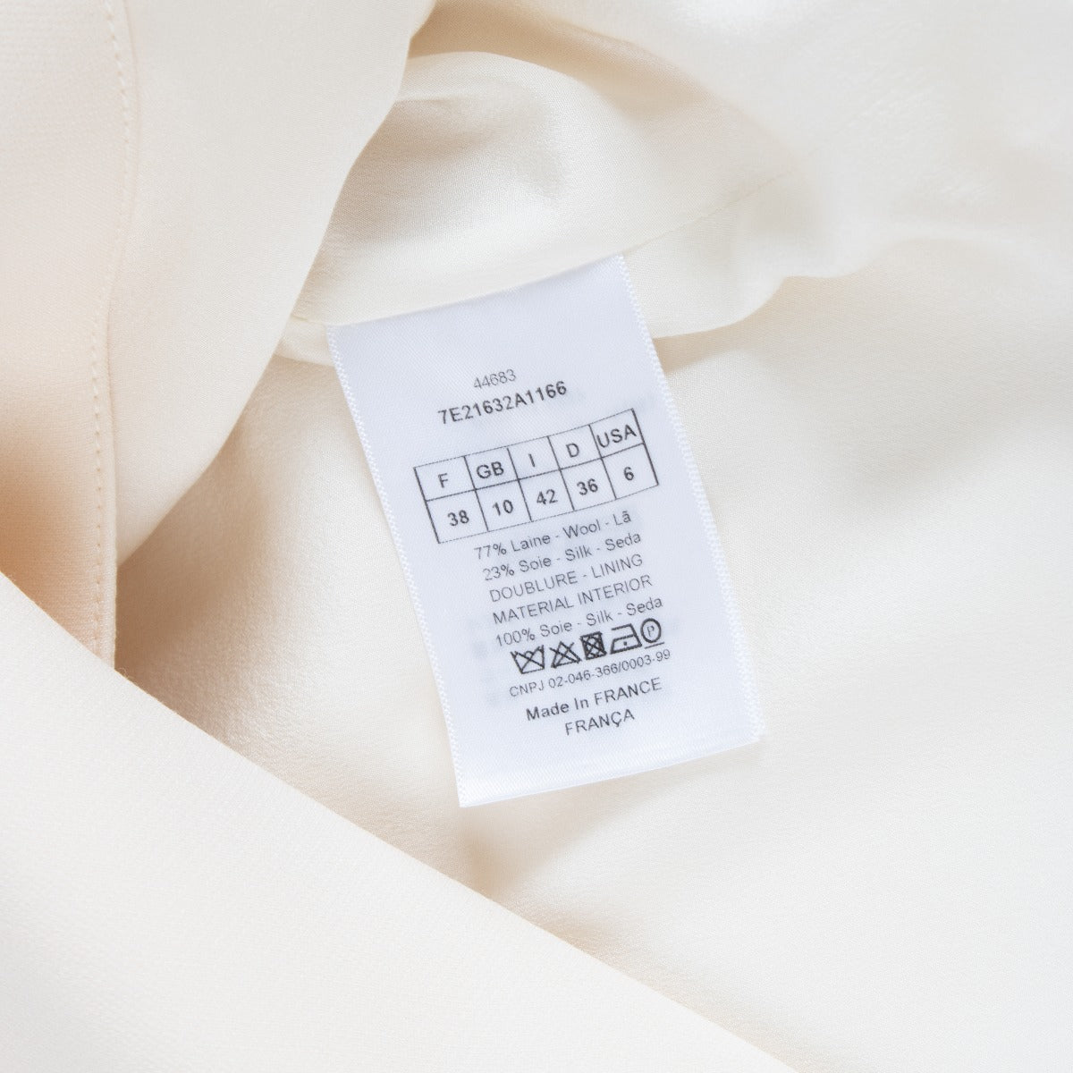 Robe Chemisier Crème Christian Dior - Taille FR38
