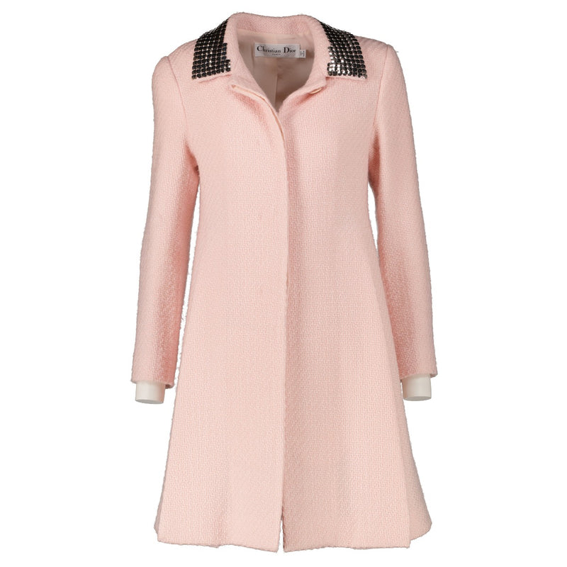 Christian Dior Roze Tweed Jas - Maat FR38