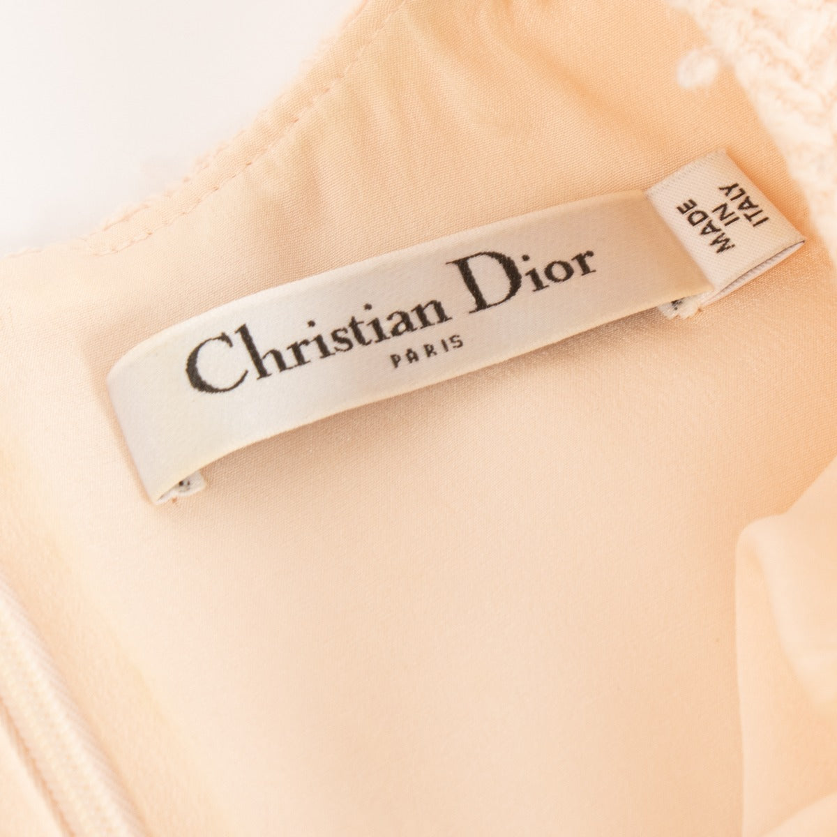 Christian Dior Pink Tweed Dress - Size FR38