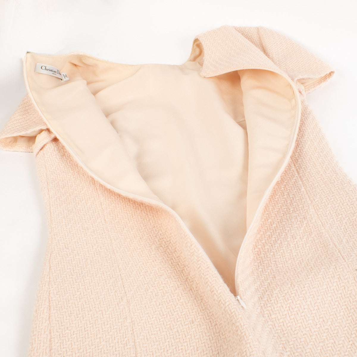 Christian Dior Pink Tweed Dress - Size FR38