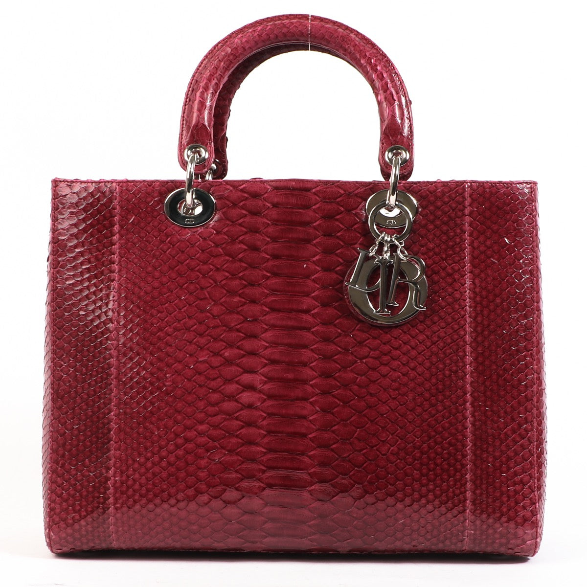 Christian Dior Large Lady Dior Grape Python – Labellov