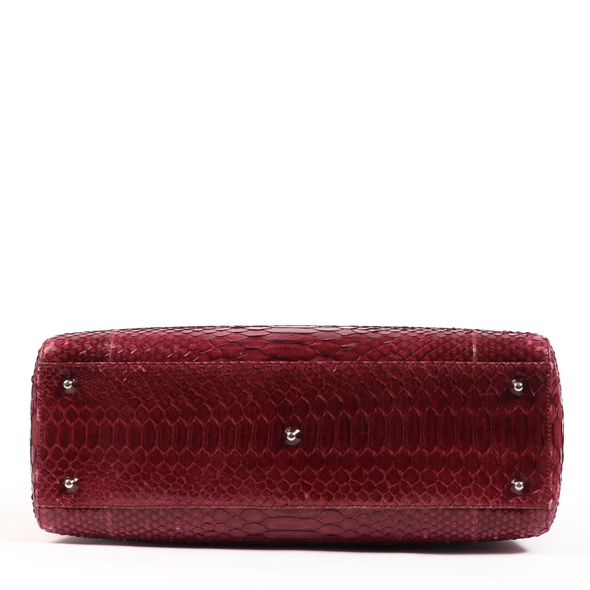 Buy an authentic second hand Christian Dior Grape Python ABC Large Lady Dior in very good condition at Labellov.com