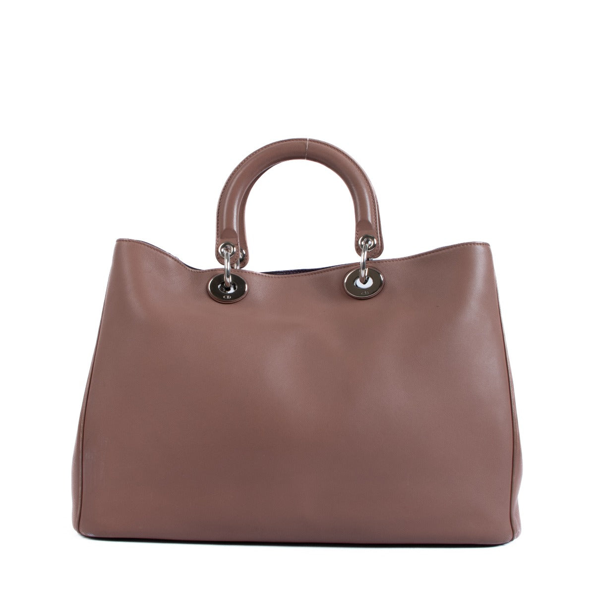 Grand sac à main Christian Dior Diorissimo couleur taupe