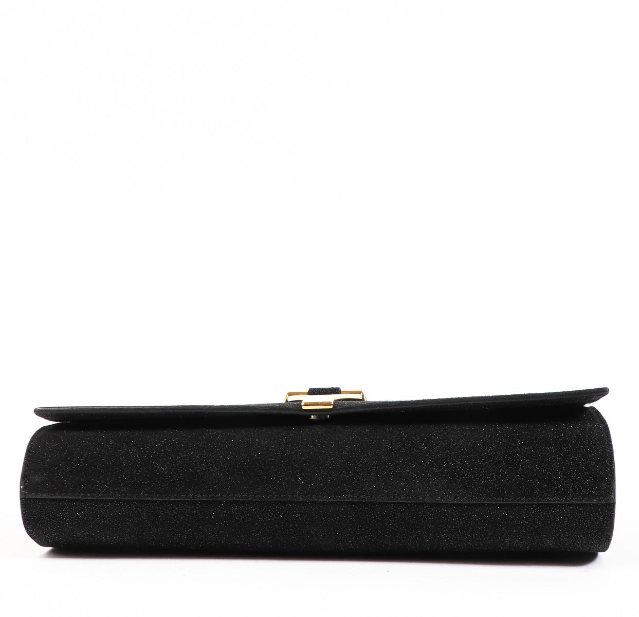 Pochette Yves Saint Laurent noire irisée Y