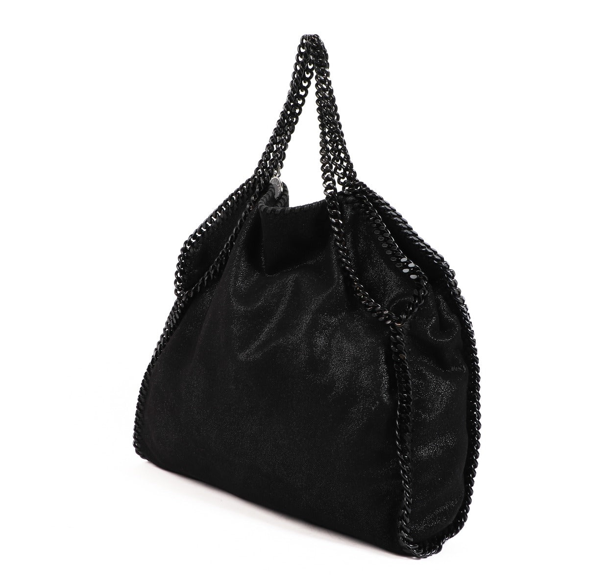 Stella McCartney Zwarte Falabella Fold-Over Shopper