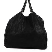 Stella McCartney Black Falabella Fold-Over Tote
