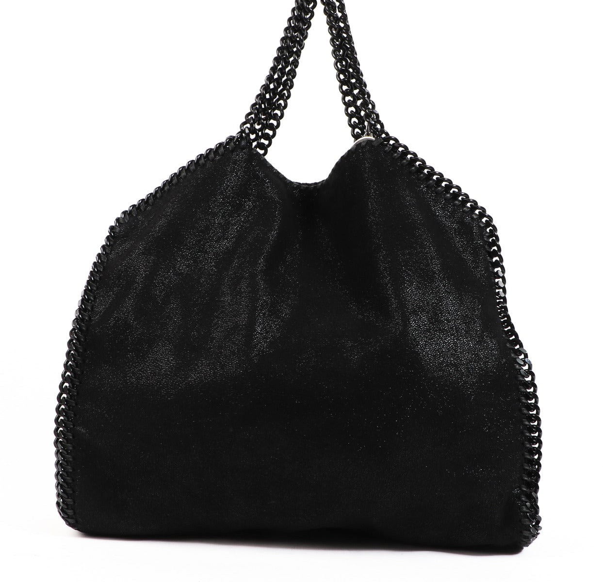 Stella McCartney Black Falabella Fold-Over Tote