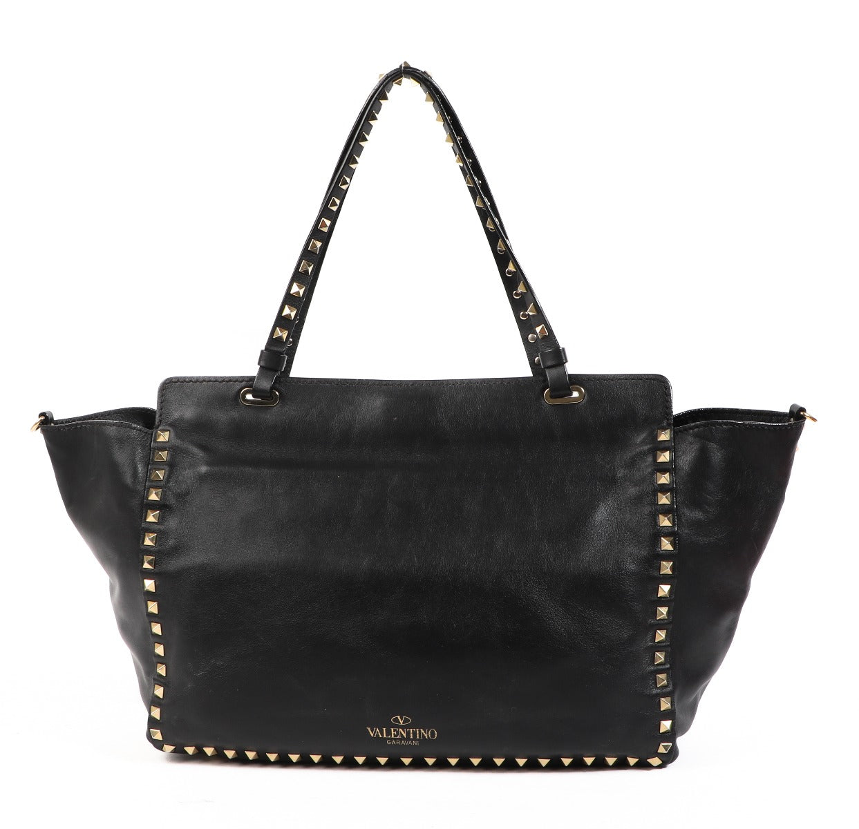 Sac Valentino Garavani Rockstud moyen en cuir nappa noir