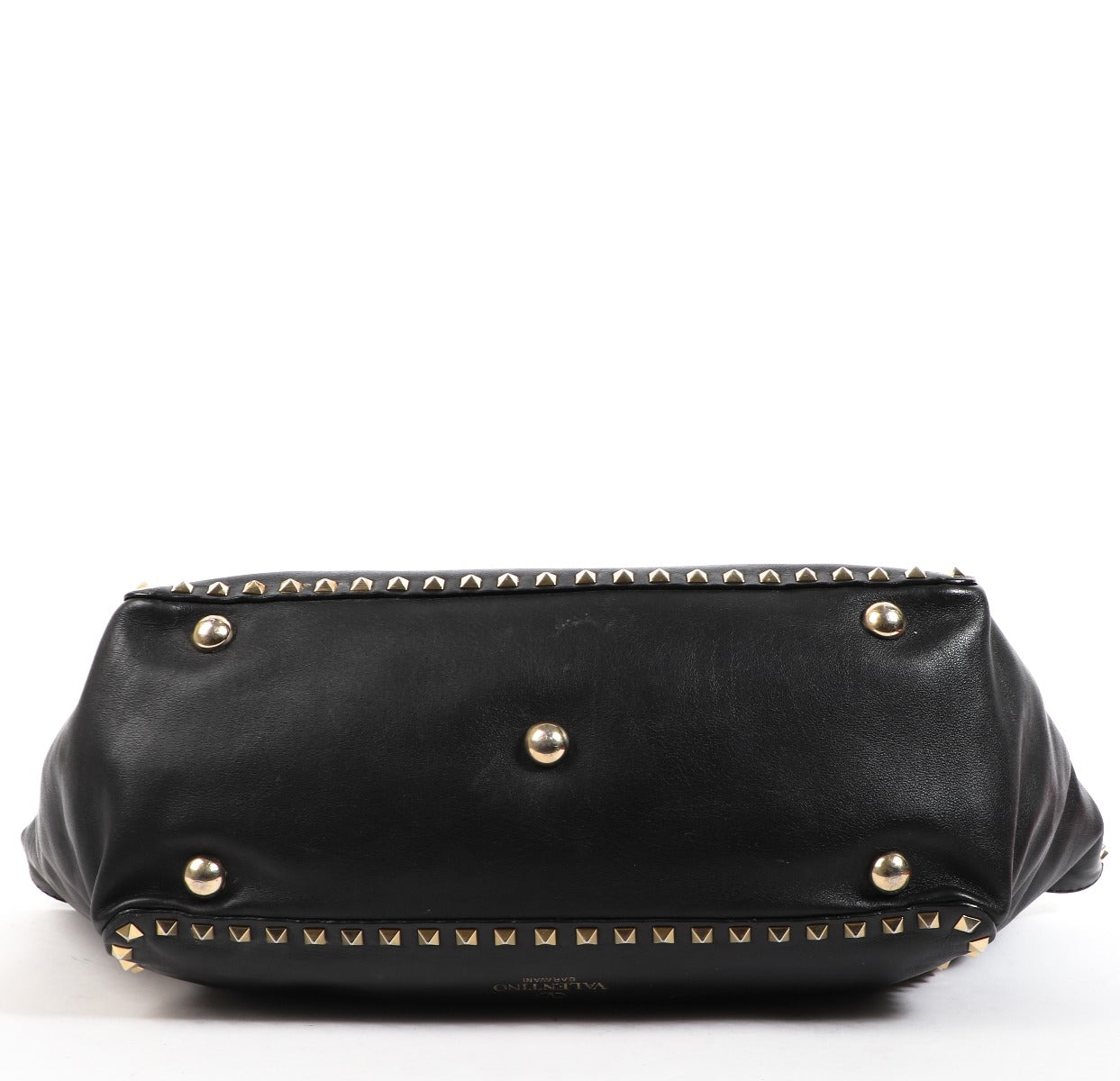 Sac Valentino Garavani Rockstud moyen en cuir nappa noir