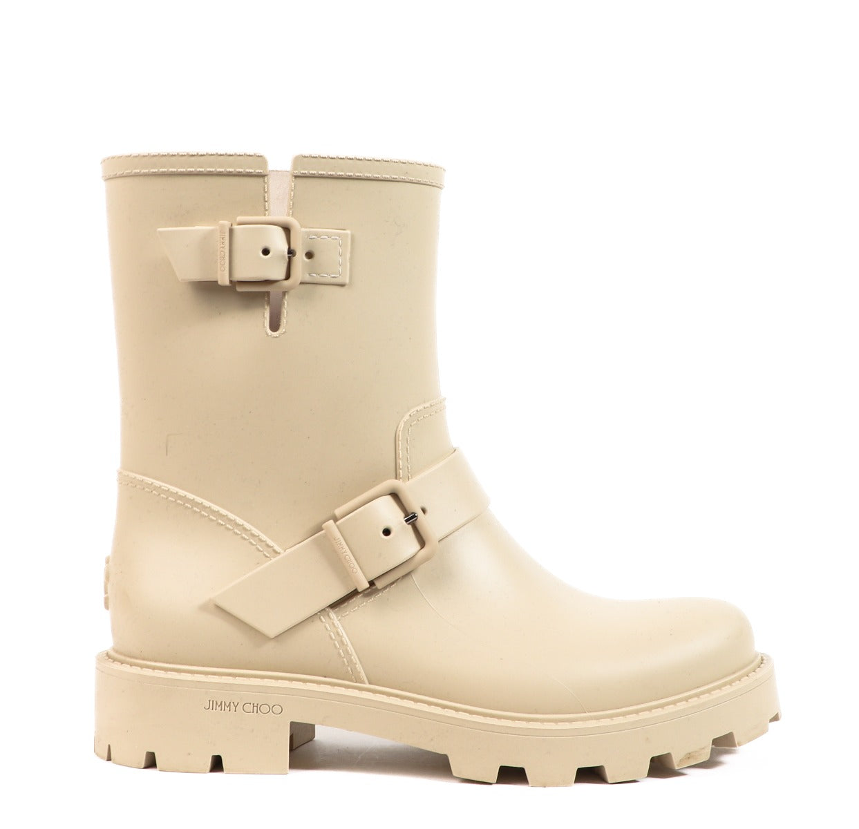 Jimmy Choo Beige Yael Rubber Boots