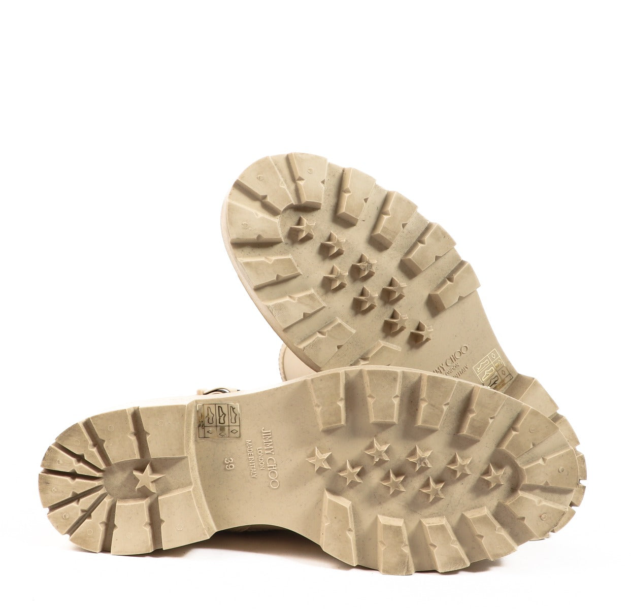 Bottes en caoutchouc Yael beiges Jimmy Choo - Taille 39