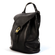 Shop safe online at Labellov Antwerp, Brussels and Knokke this 100% authentic second hand Delvaux Soleil Black Leather Backpack