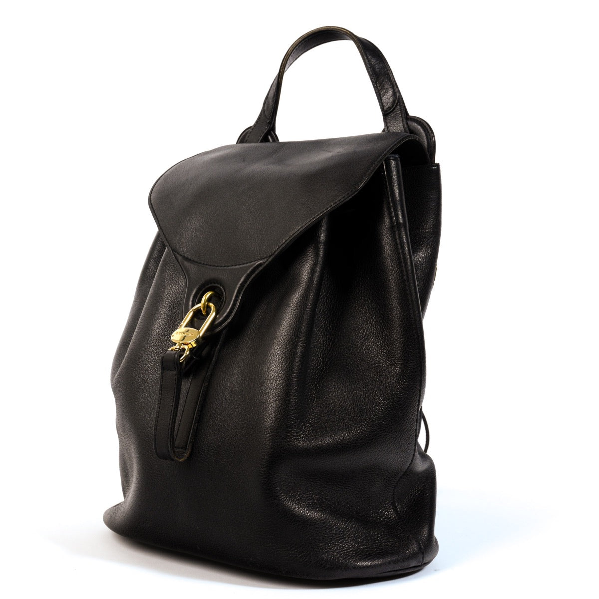 Shop safe online at Labellov Antwerp, Brussels and Knokke this 100% authentic second hand Delvaux Soleil Black Leather Backpack