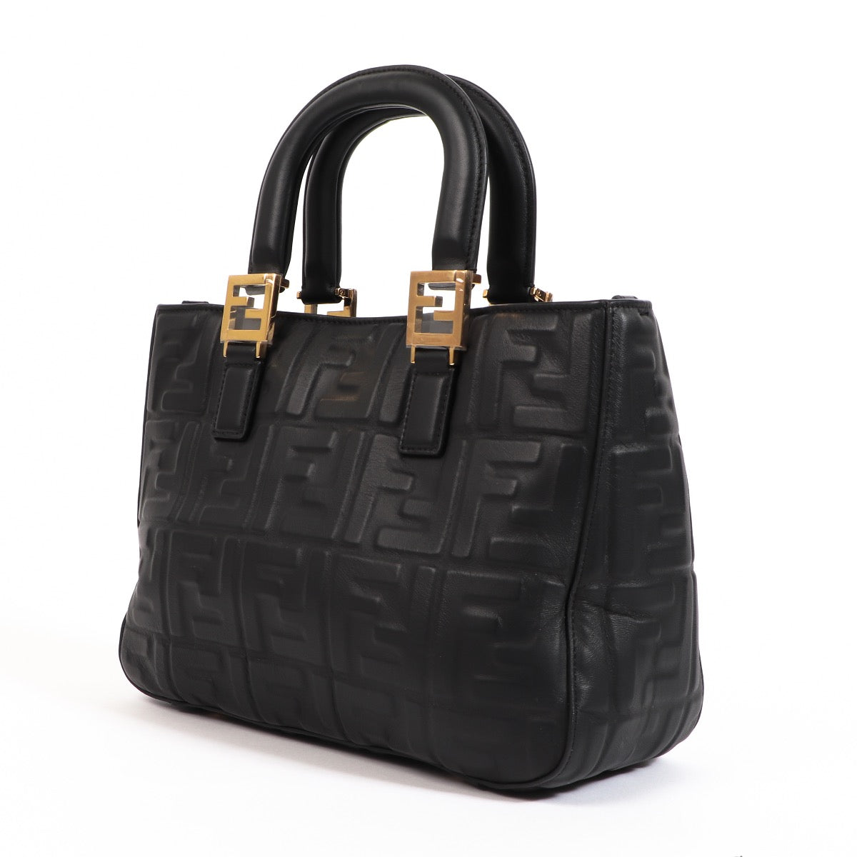 Buy an authentic second hand Fendi Black FF Small Tote Bag in very good condition at Labellov.com