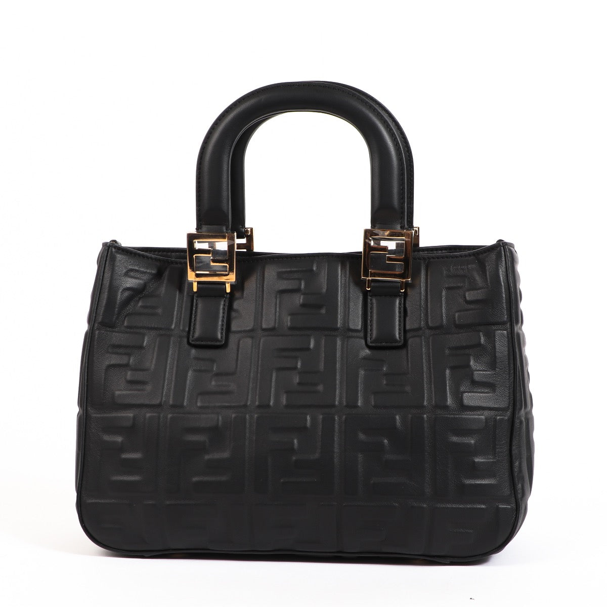 Buy an authentic second hand Fendi Black FF Small Tote Bag in very good condition at Labellov.com