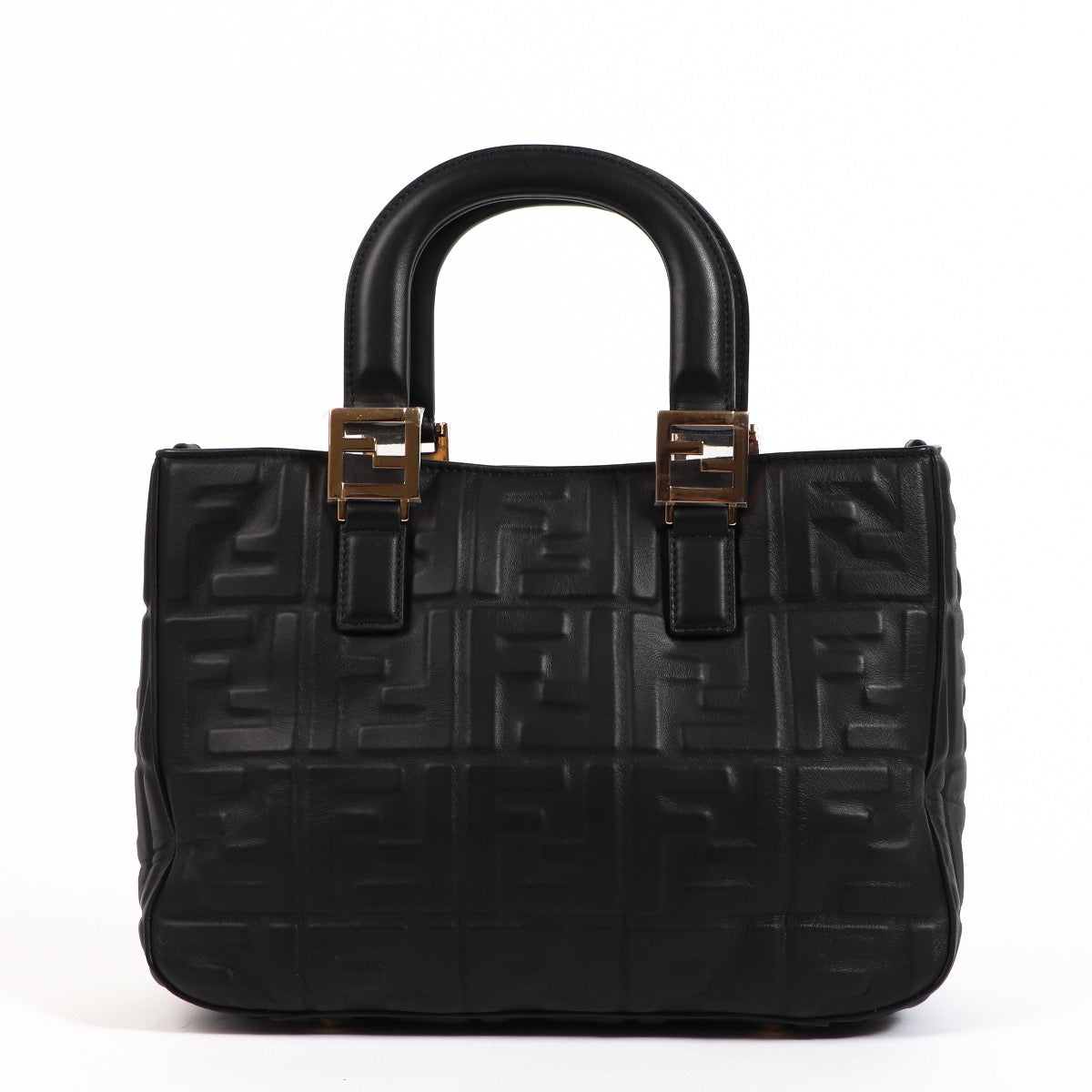 Buy an authentic second hand Fendi Black FF Small Tote Bag in very good condition at Labellov.com
