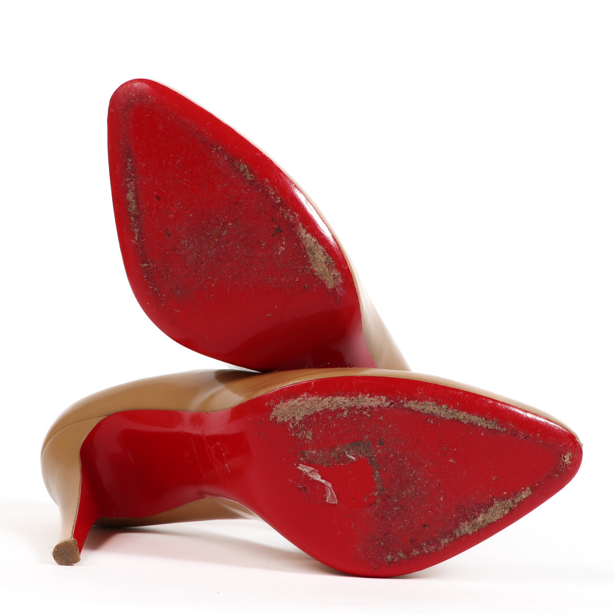 Christian Louboutin Camel Decollete 100 Calf Jazz Heels - Maat 41