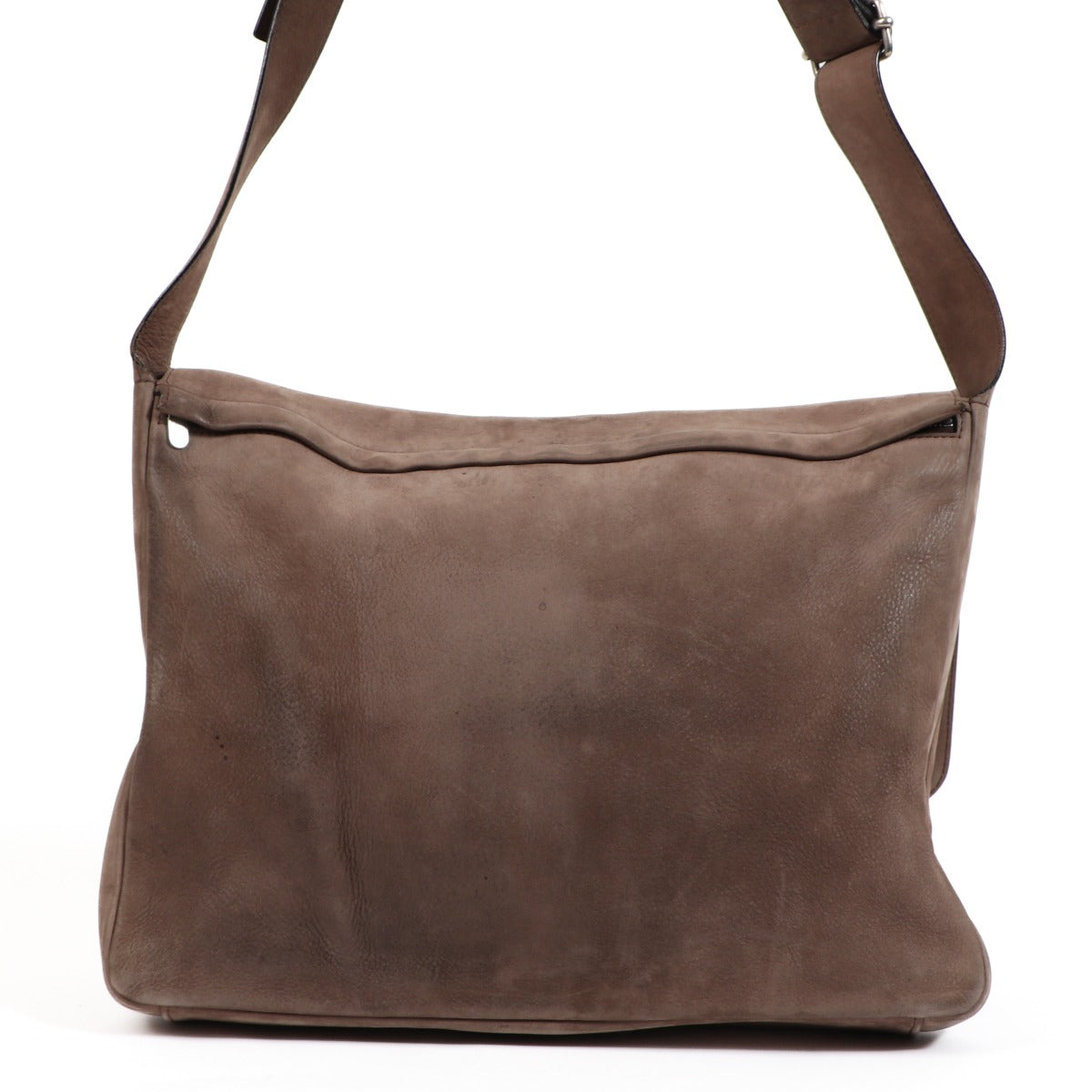 Delvaux Student Taupe Nubuck Messenger Bag