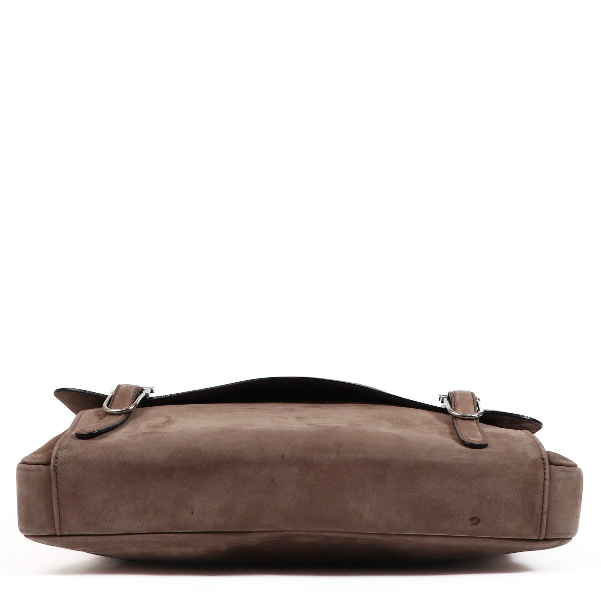 Delvaux Student Taupe Nubuck Messenger Bag