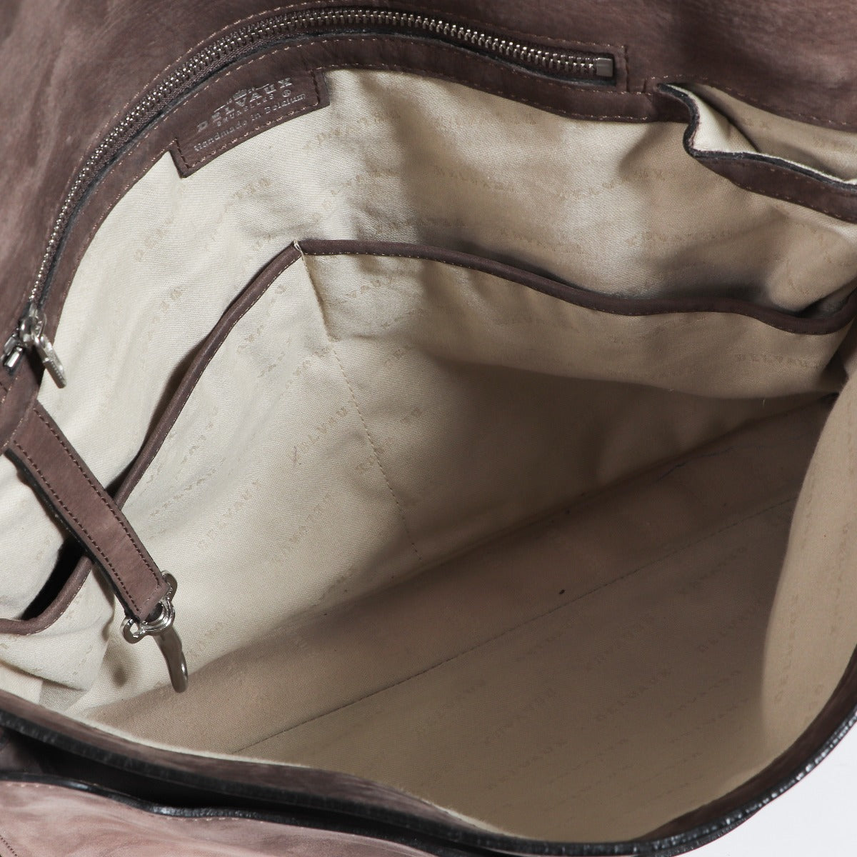 Delvaux Student Taupe Nubuck Messenger Bag