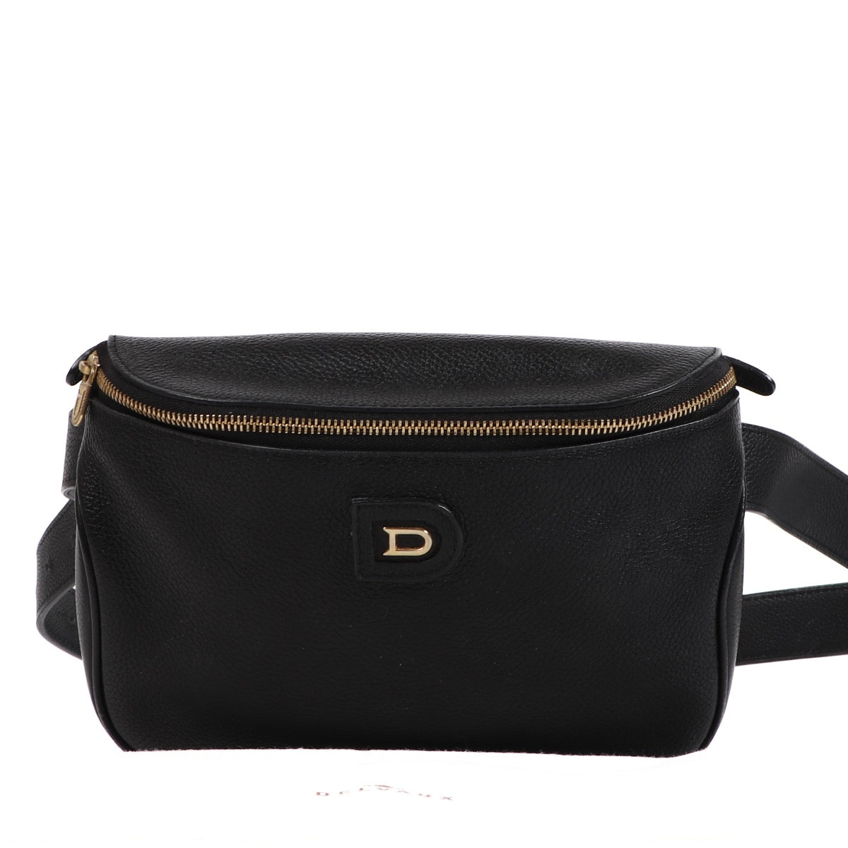 Shop safe online at Labellov in Antwerp, Brussel and Knokke this 100% authentic second hand Delvaux Black Evasion Belt Bag