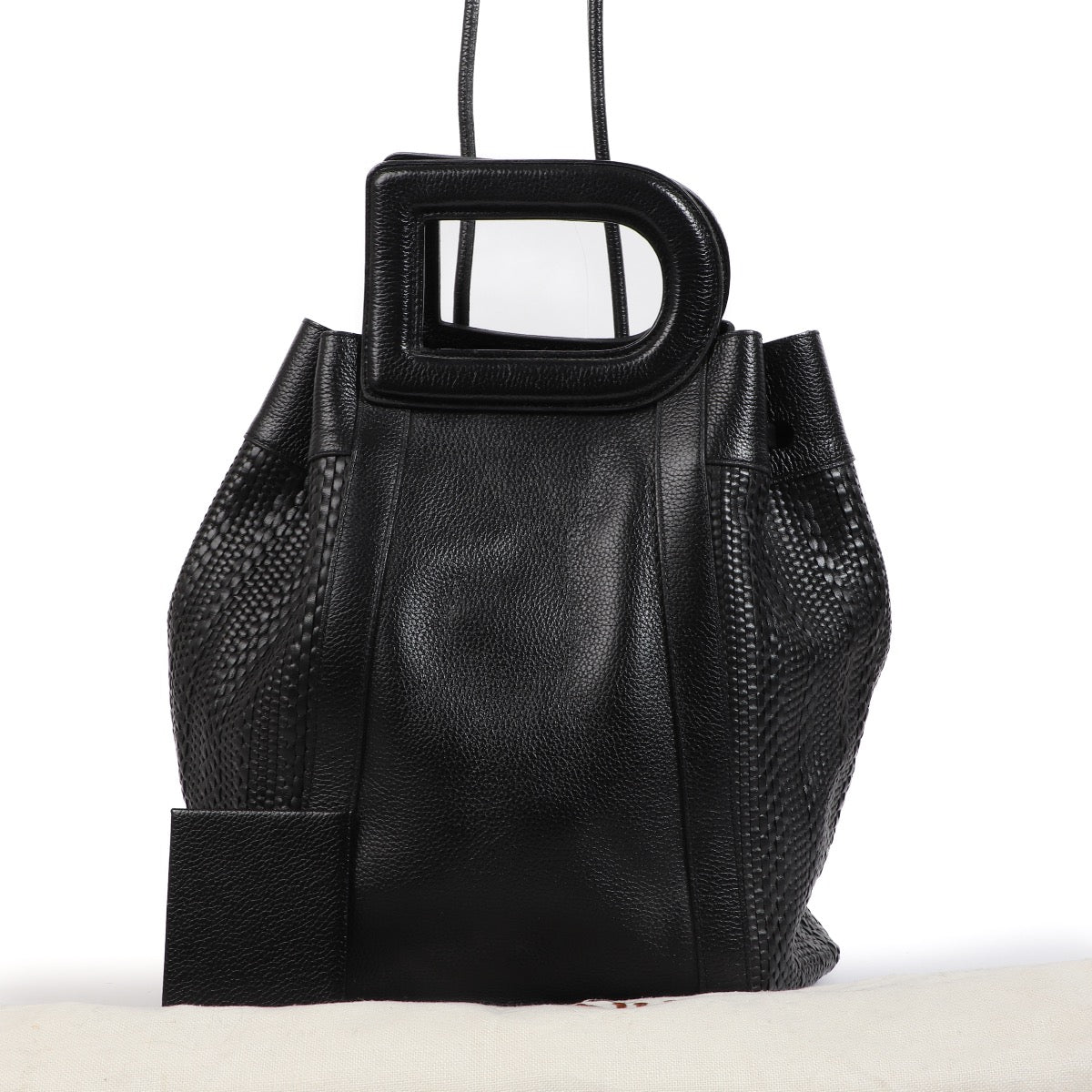 Shop an authentic second hand Delvaux Black Toile de Cuir Top Handle on Labellov.com