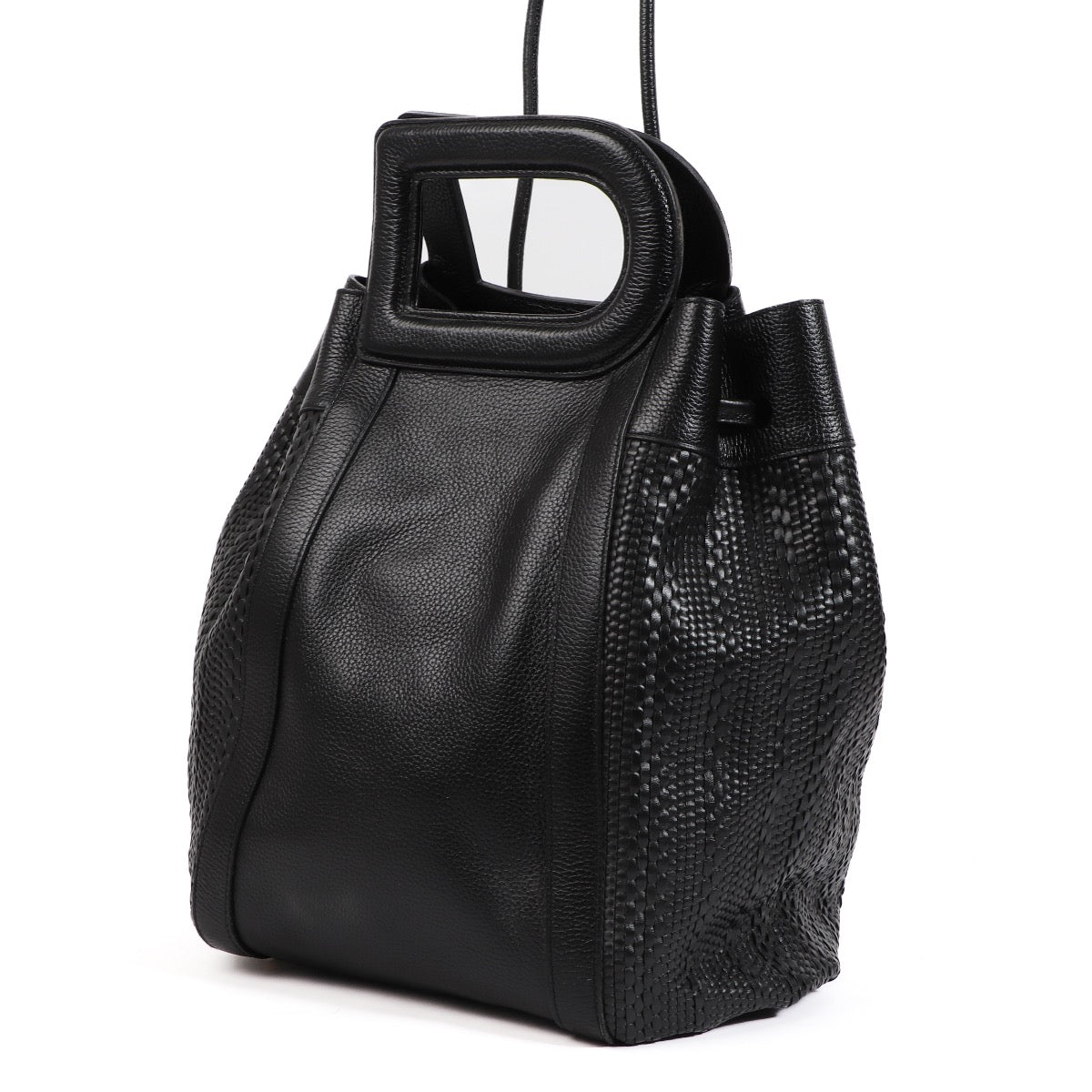 Shop an authentic second hand Delvaux Black Toile de Cuir Top Handle on Labellov.com