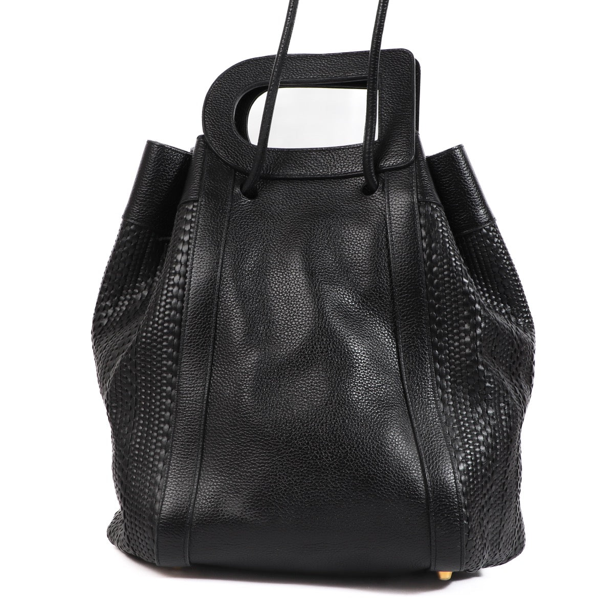 Shop an authentic second hand Delvaux Black Toile de Cuir Top Handle on Labellov.com