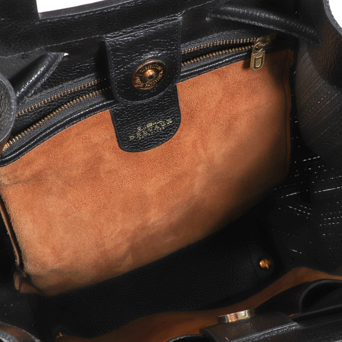 Shop an authentic second hand Delvaux Black Toile de Cuir Top Handle on Labellov.com