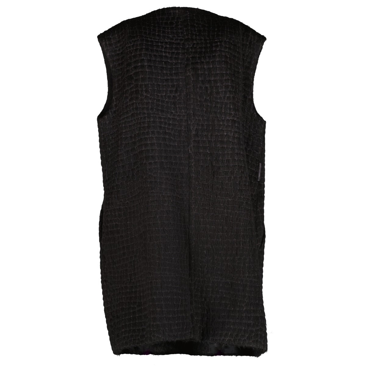 Shop safe online at Labellov in Antwerp, Brussels and Knokke this 100% authentic second hand Dries Van Noten Black Sleeveless Long Coat - Size FR44
