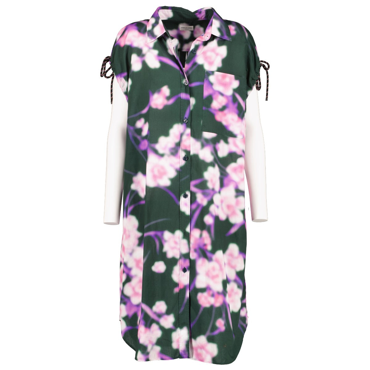 Shop safe online at Labellov in Antwerp, Brussels and Knokke this 100% authentic second hand Dries Van Noten Green/Pink Dress - Size FR40