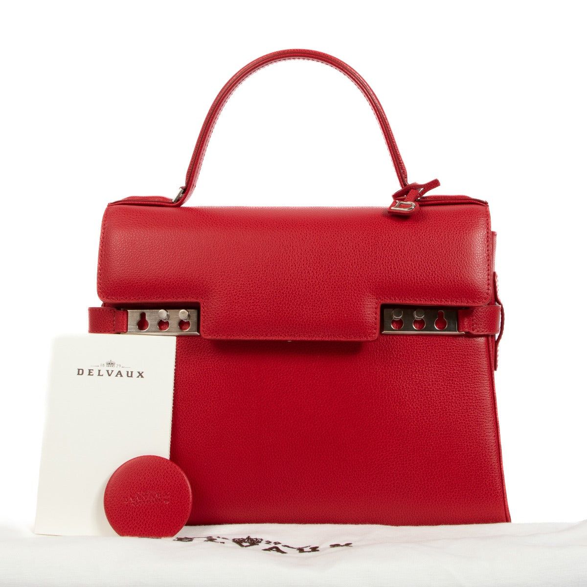 Delvaux Tempête MM Rouge Baiser Jumping