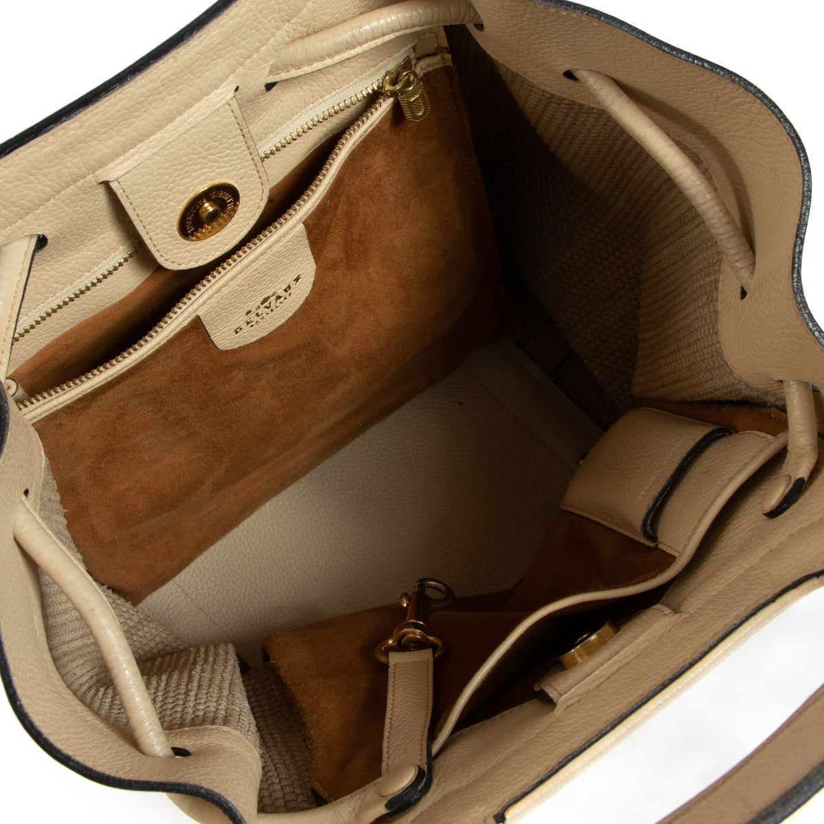 Delvaux Crème Leren Boksbal