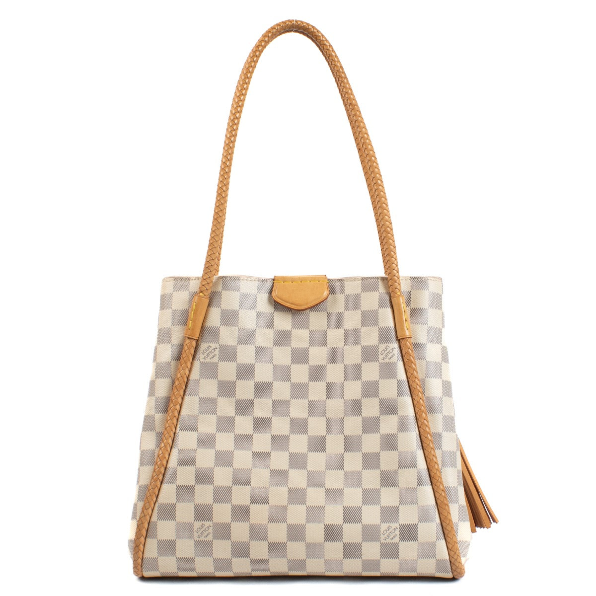 Shop safe online at Labellov in Antwerp, Brussels and Knokke this 100% authentic second hand designer handbag Louis Vuitton Damier Azur Propriano Bag