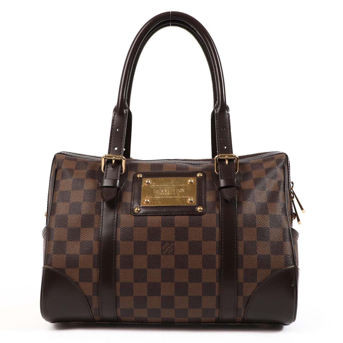Louis Vuitton Damier Ebene Canvas Berkeley Top Handle for the best price at Labellov secondhand luxury in Antwerp. Buy and sell your preloved designer bags.