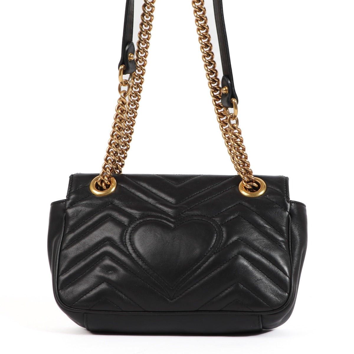 Mini sac Gucci GG Marmont matelassé noir