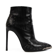 Shop authentic second hand Saint Laurent Black Leather Ankle Boots Size 38,5 on Labellov.com