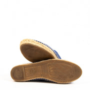 Buy an authentic pair of second hand Chanel Electric Blue Leather Espadrilles - Size 37 in as new condition at Labellov.com