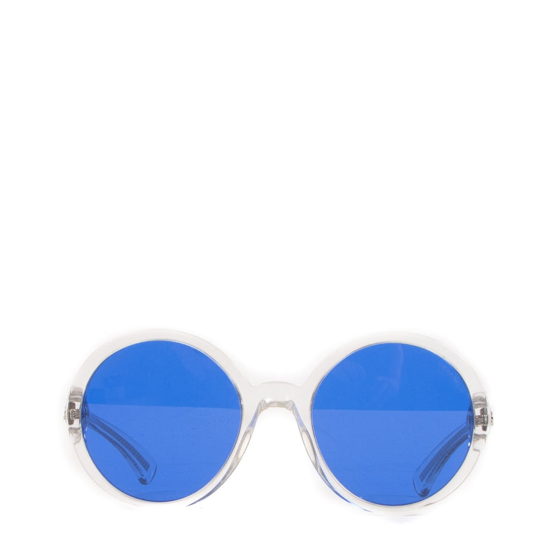 Chanel, Chanel Paris, Chanel sunglasses, Chanel blue glasses, fashion, designer, sunglasses, Labellov, preloved,
