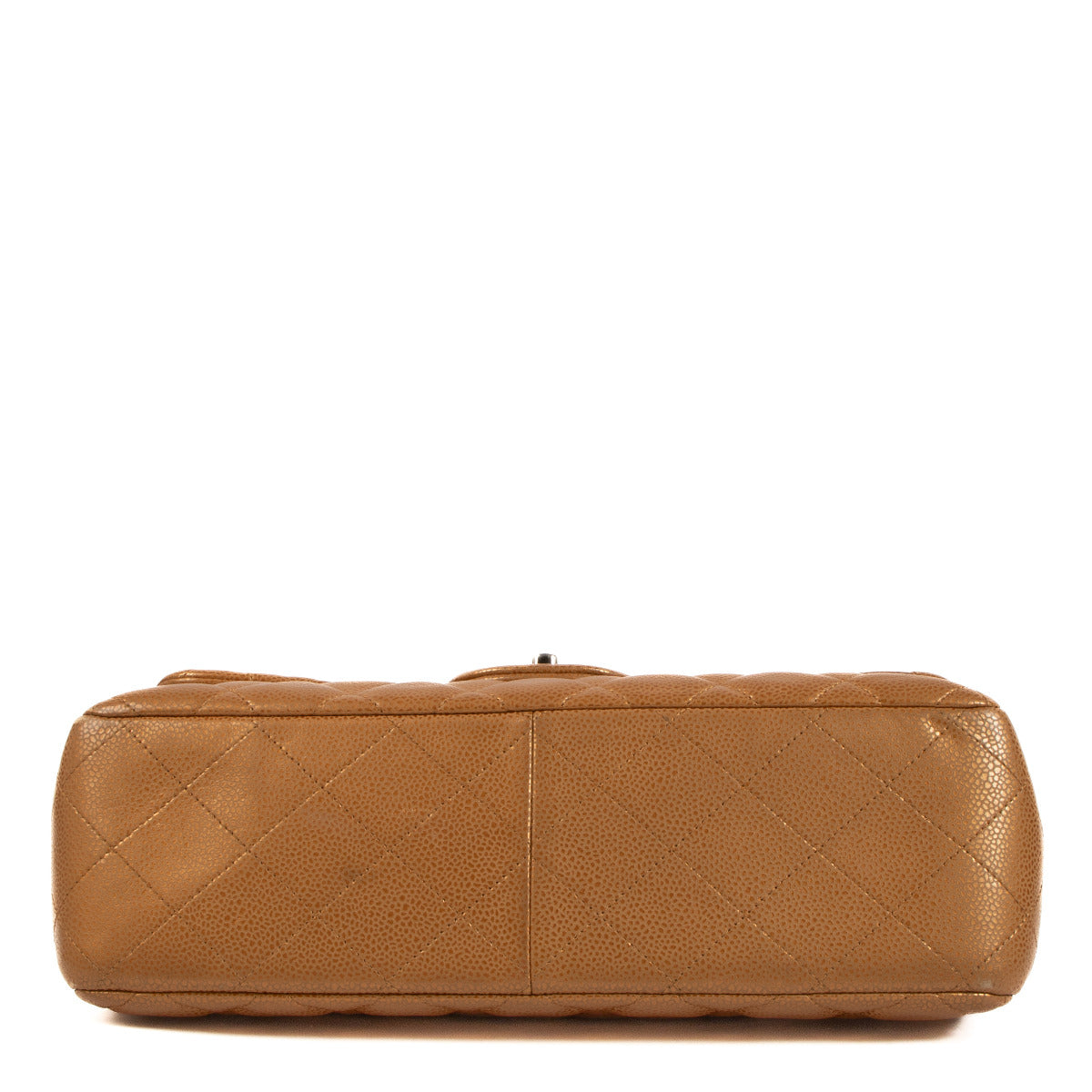 Chanel Jumbo Bronze Caviar Leather Classic Flap Bag