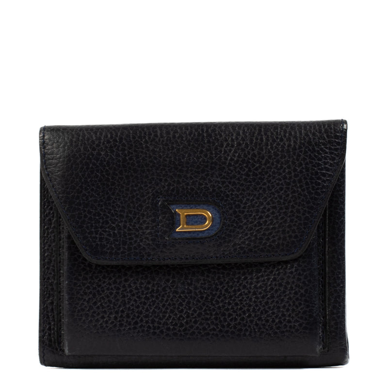 Delvaux Blue Leather Wallet