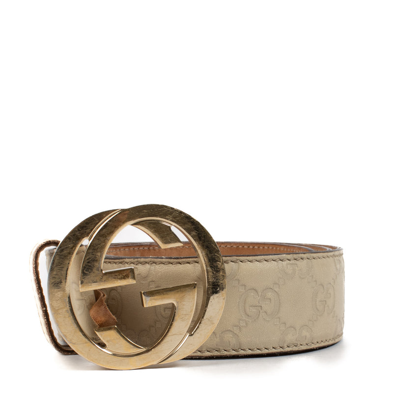 Gucci White Belt - Size 90