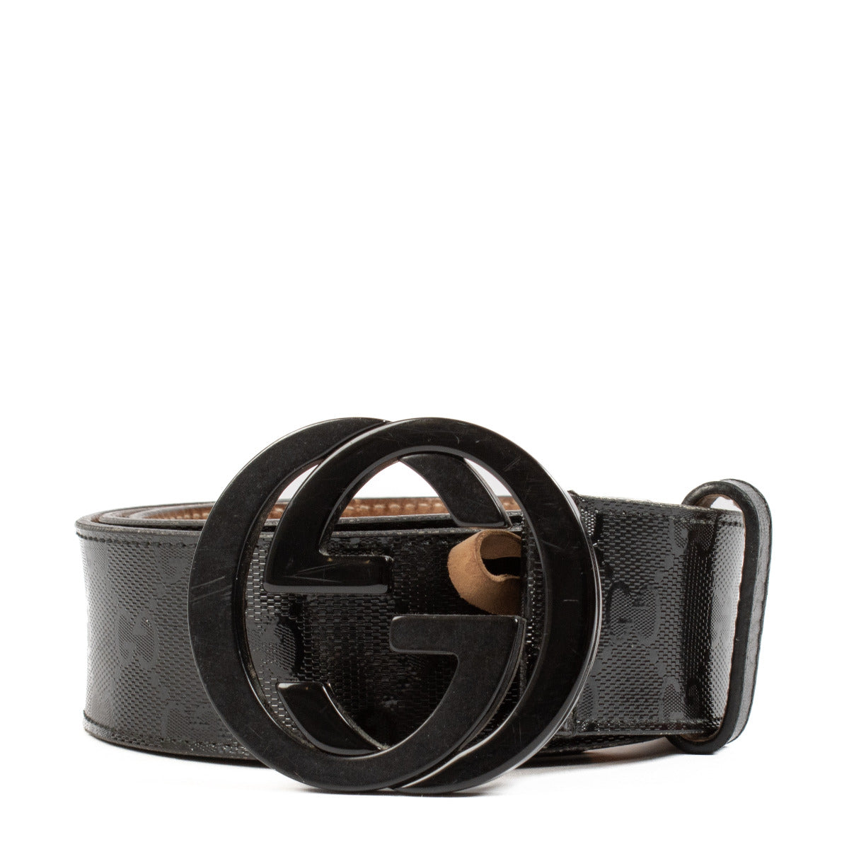 Gucci All Black Belt - Size 90