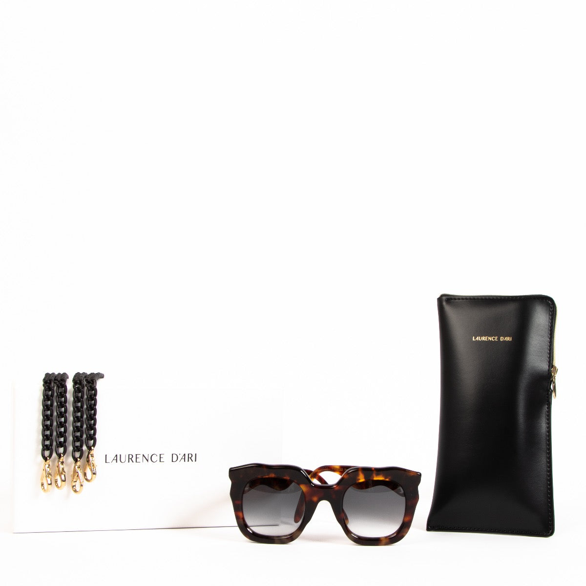 Buy an authentic pair of second hand Laurence Dari Devoted Havana Triple Sunglasses in very good condition at Labellov.