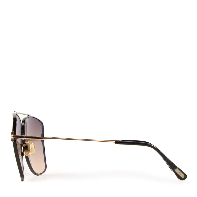 Tom Ford Zwarte Zonnebril Reggie